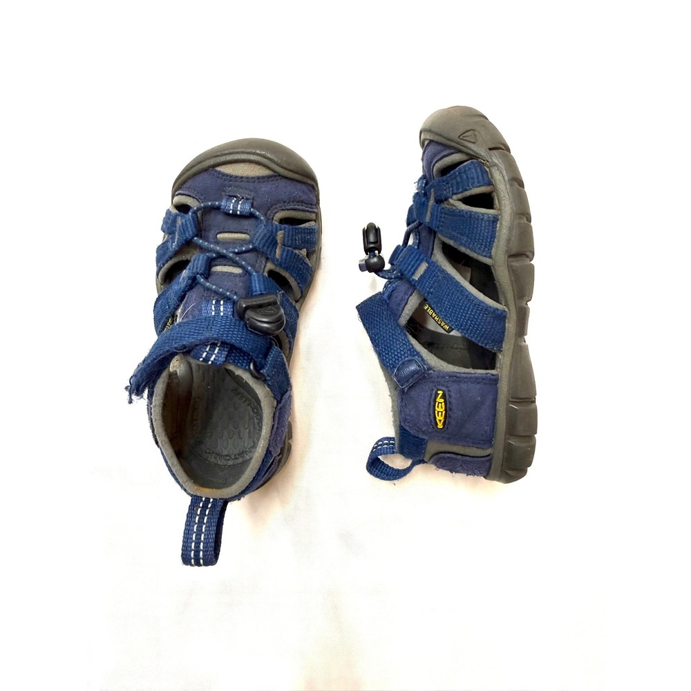 KEEN Toddler 10/11 Blue Gray Adjustable Waterproof Outdoor Hiking Sandals Box8